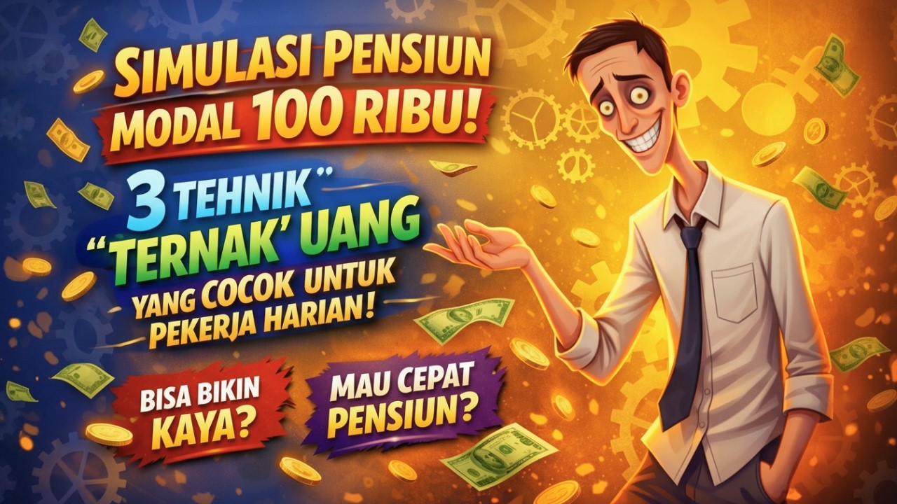 SIMULASI PENSIUN MODAL 100 RIBU: 3 TEHNIK 'TERNAK' UANG YANG COCOK UNTUK PEKERJA HARIAN