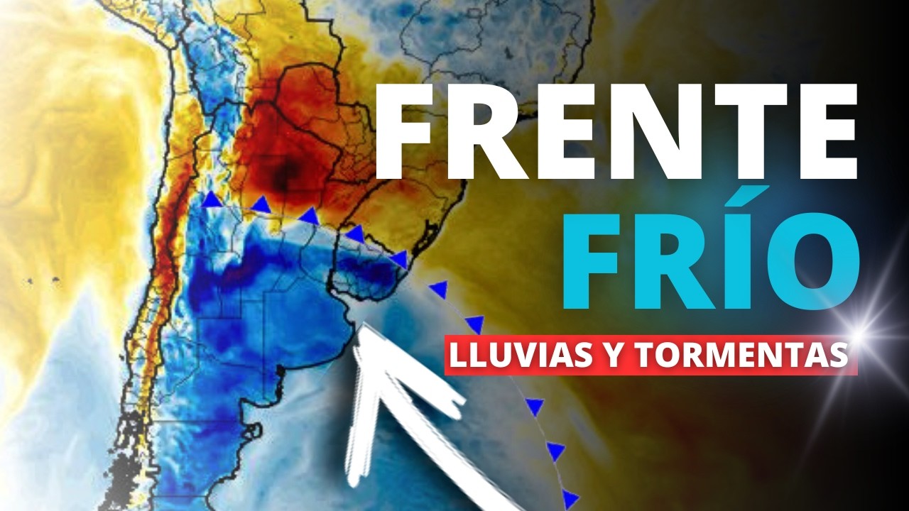 Informe: Avanza un Frente Fr&iacute;o🥶, Chau Calor | Alerta por Tormentas⚡