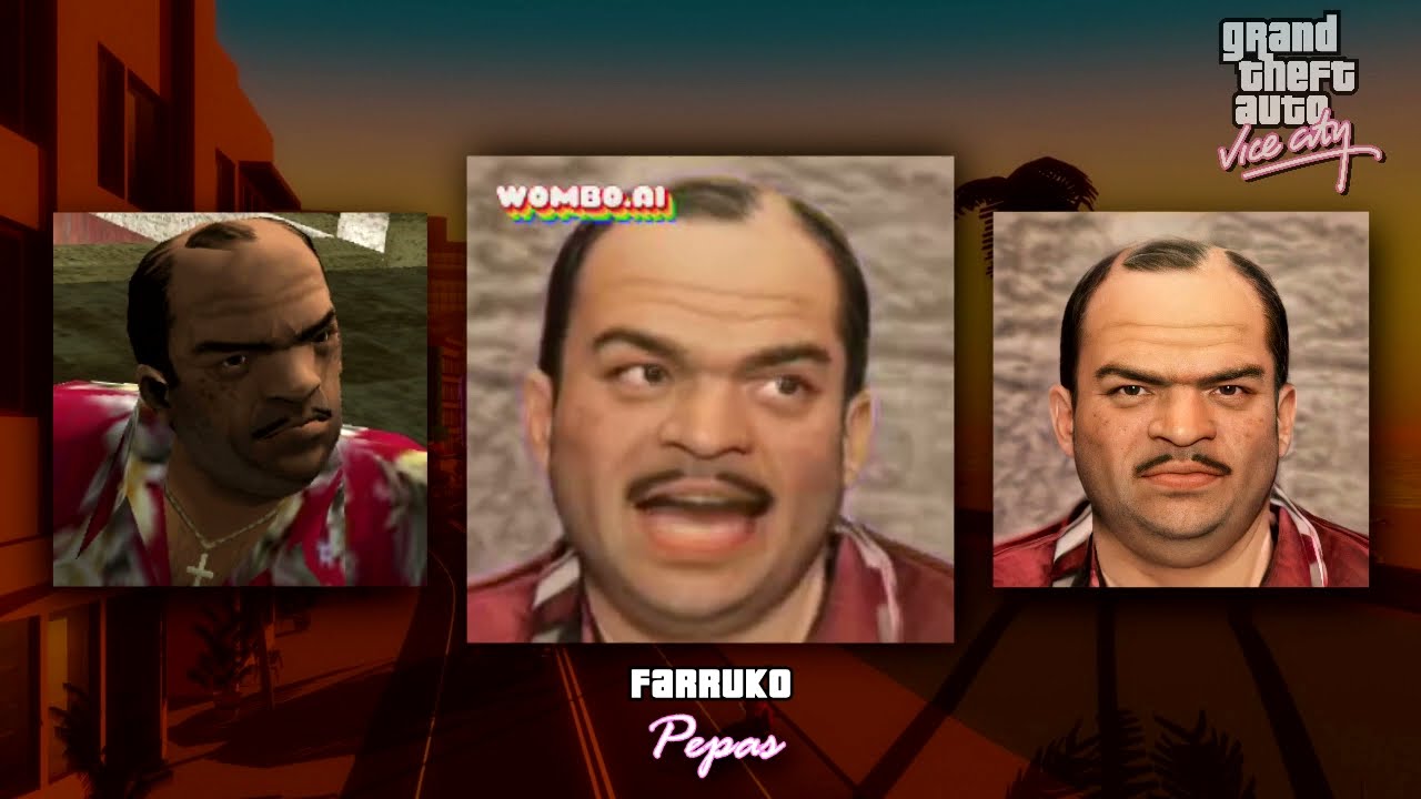 Wombo! GTA: Vice City realistic characters sing, part 2