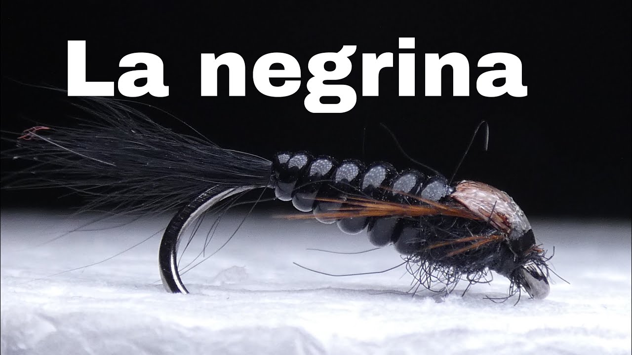 Fly tying LA NEGRINA NINFA PARA BARBOS  by Jorge G. Huertes
