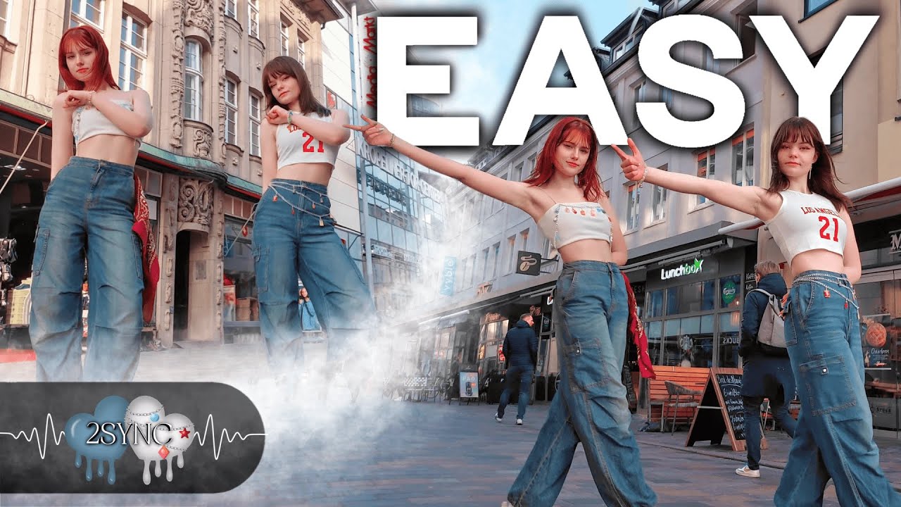[ K-POP IN PUBLIC | ONE TAKE ] 'EASY' - LE SSERAFIM (Duo ver.) | Dance Cover by 2SYNC from Germany