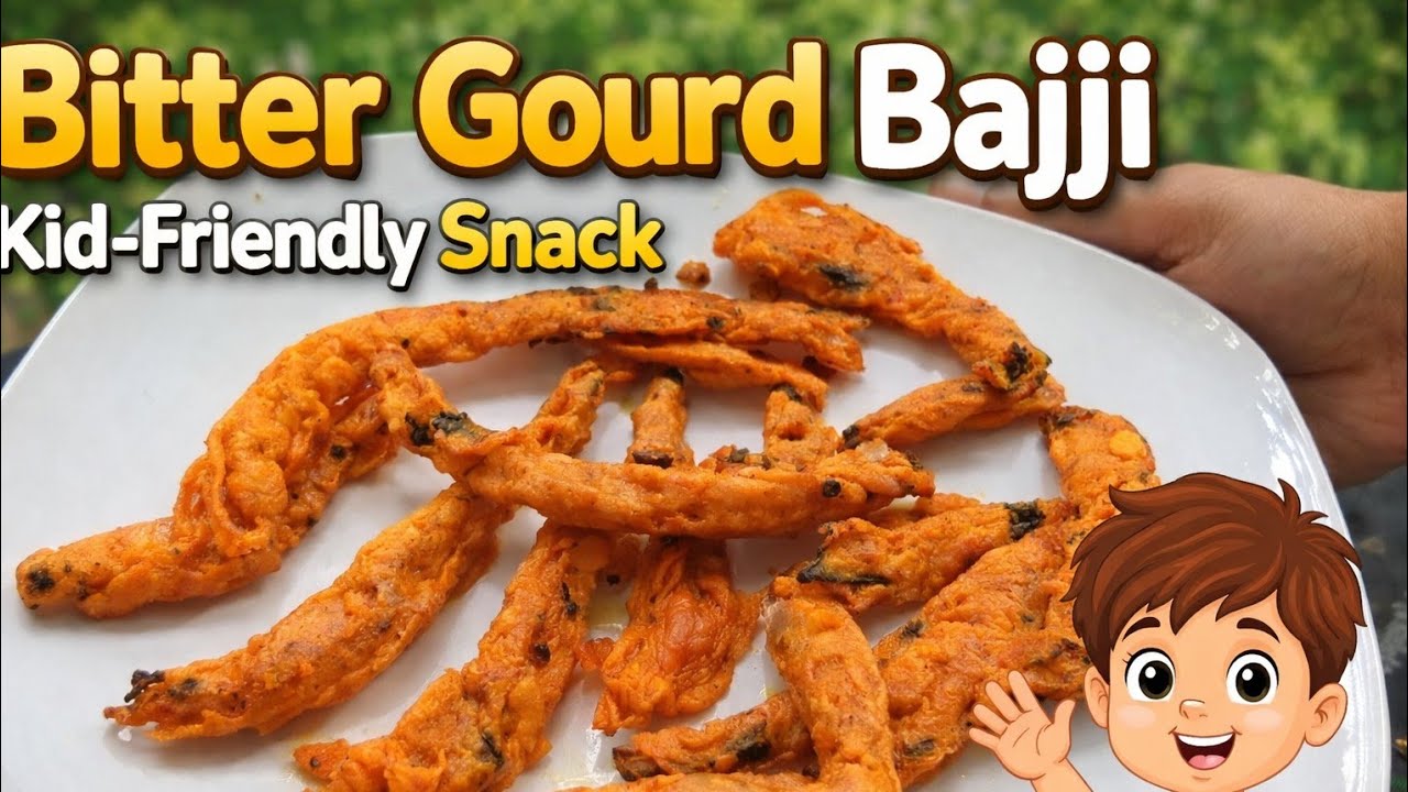 Bitter guard bajji recipe in tamil| kids friendly evening snack
