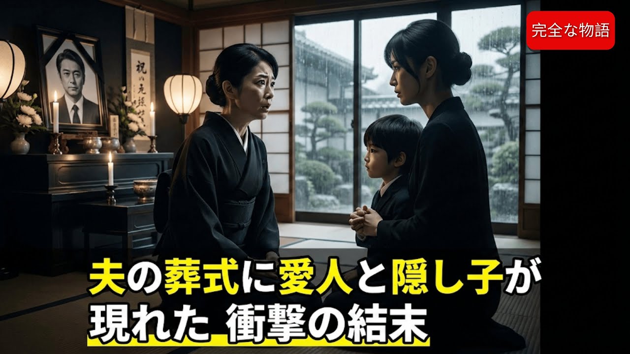 夫の葬式に「パパ！」と叫ぶ隠し子。顔が夫と瓜二つで会場絶句…