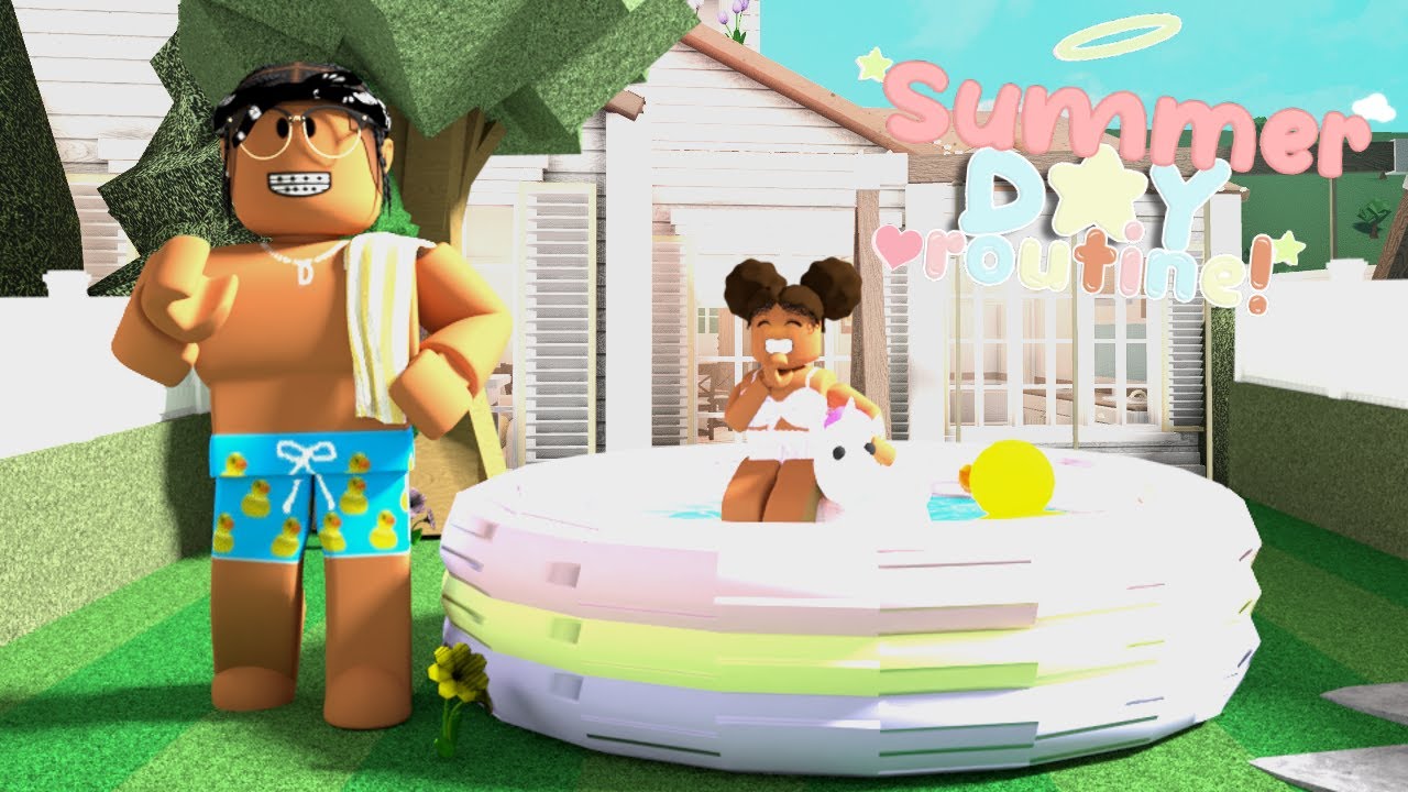 TEEN DAD SUMMER Day ROUTINE! *Super Fun!* Bloxburg Family Roleplay