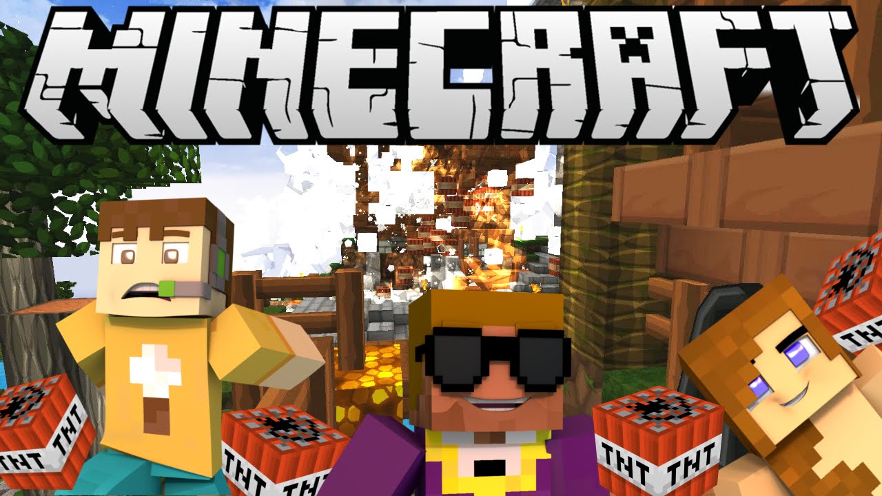 Crewcraft Season 3 Episode 6 (BLOWING UP D4's HOUSE!) Minecraft