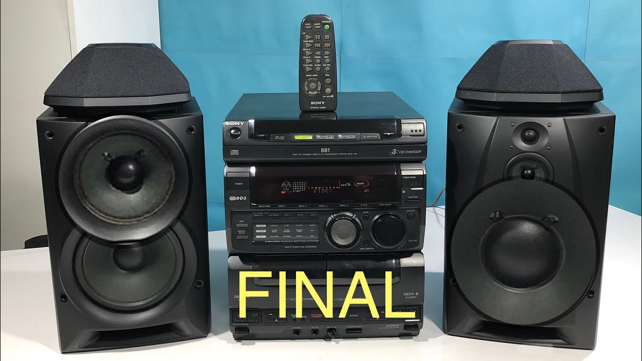 FINAL SONY MHC-881 Усилитель Радио Кассета Cd Обслуживание Ремонт Восстановление Sony Speaker