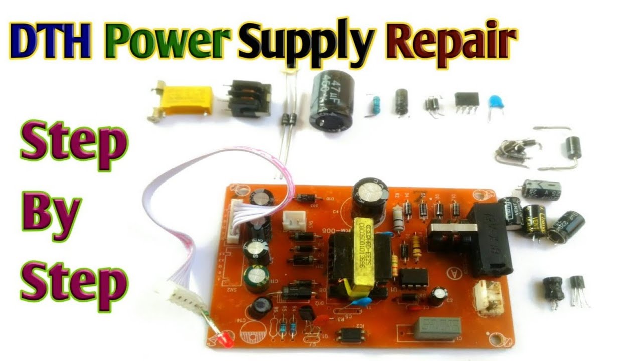 DTH Set Top Box Power Supply Repair Easily Step By Step