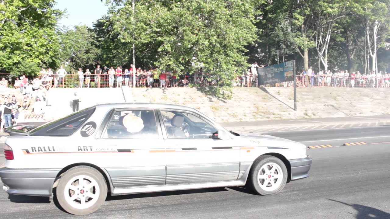 Zoltrix Galant FWD turbo vs Spindler Joci Audi turbo quattro, 1/8 Drag d&ouml;ntő, Rakpart