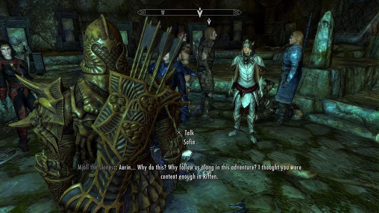 Skyrim: Aerin Proposes to Mjoll PS5 4KHD