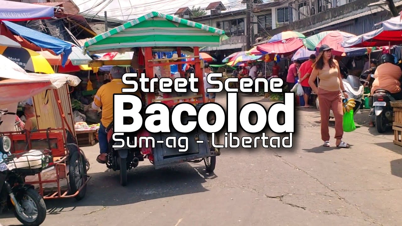 Libertad Public Market From Sum-ag Street Sceneries: Bacolod City 2025 #travel #motovlog