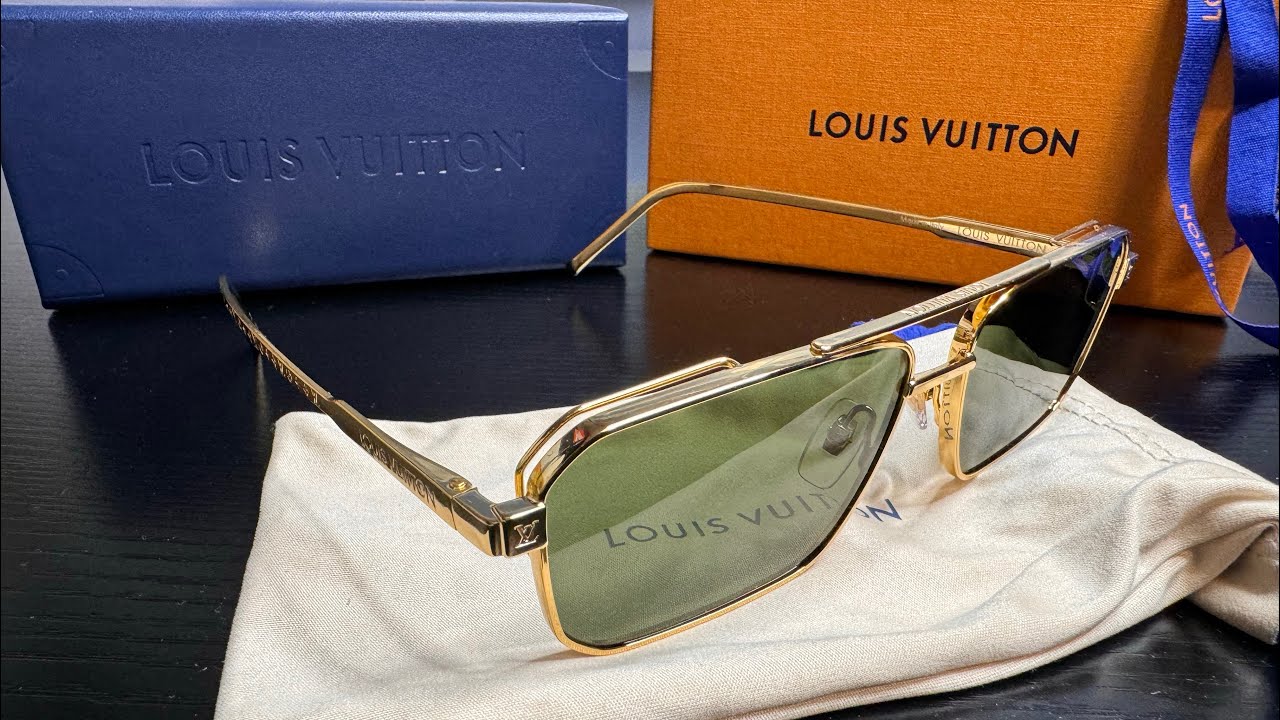 Unboxing louis vuitton Z1976ULV Rise Metal Square Sunglasses