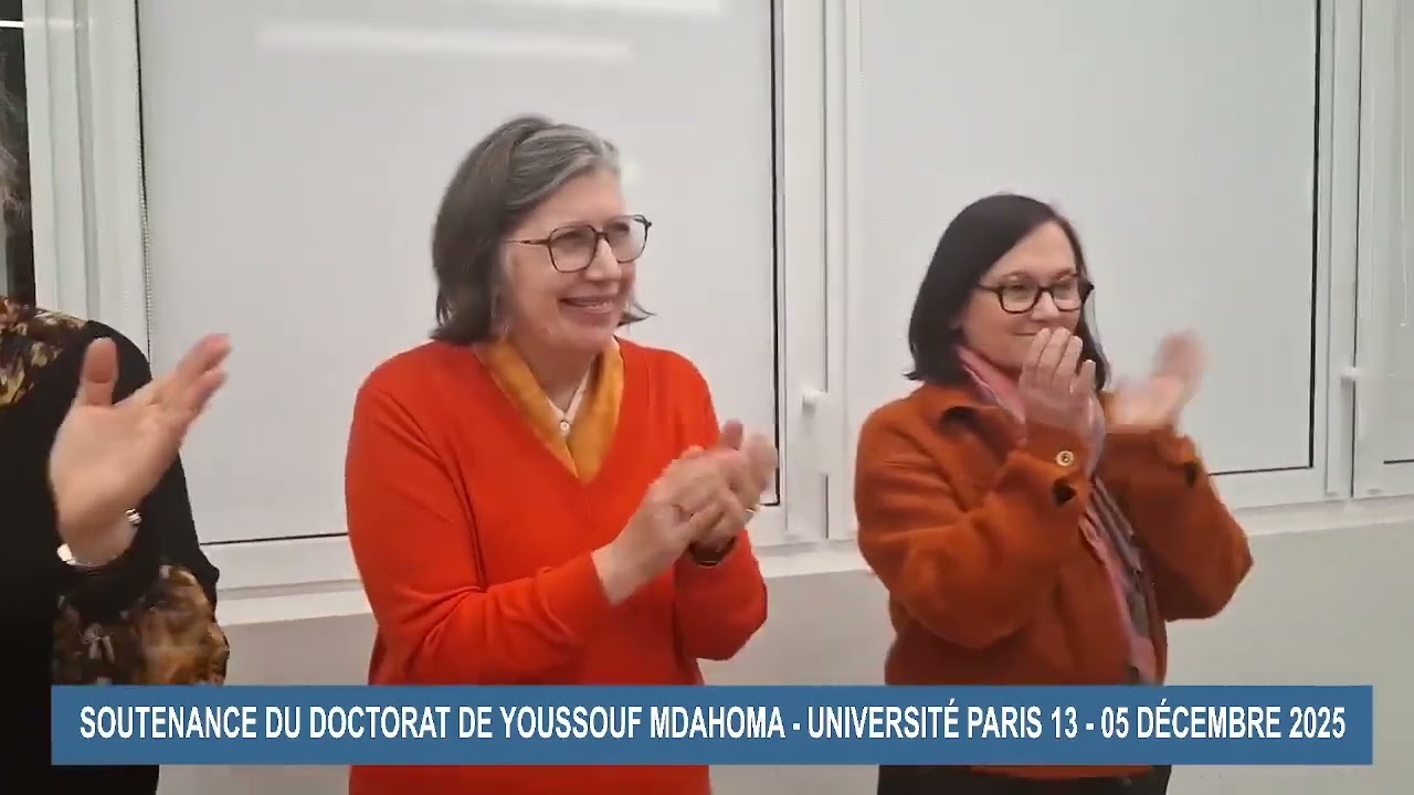 Soutenance de Doctorat de Youssouf Mdahoma en Sciences de l’Éducation ce 5 décembre 2025 à Paris 13.