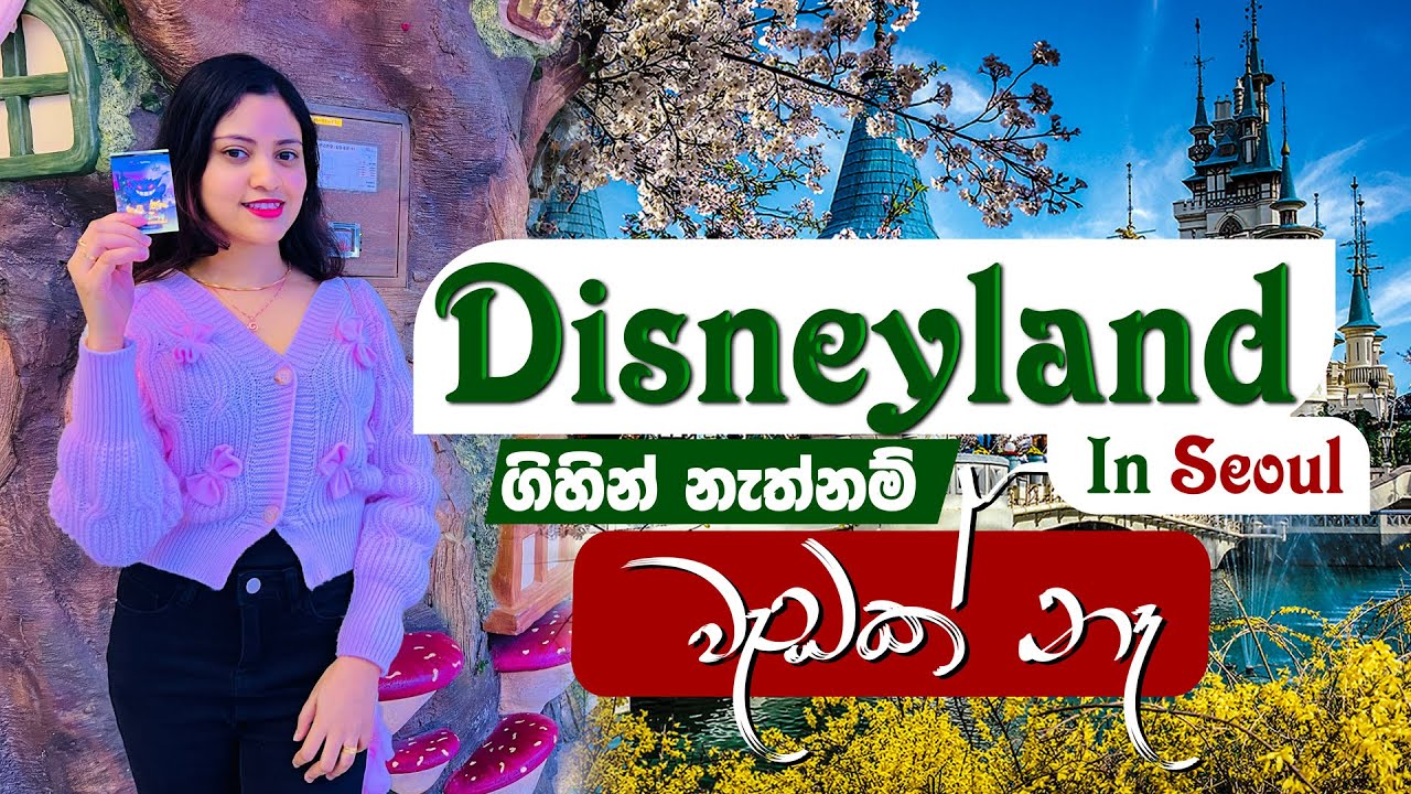 කොරියාවේ තියන Disneyland .Lotte World Adventure Seoul 2023