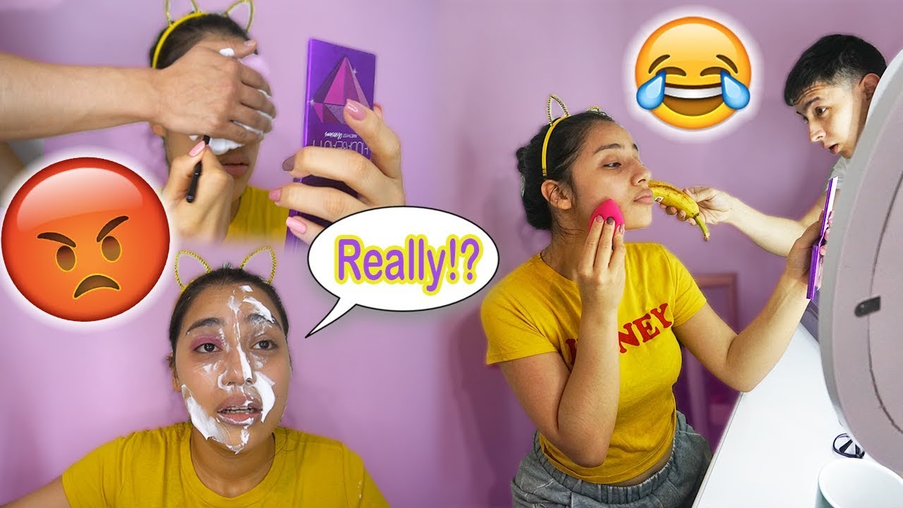 Annoying My Girlfriend While She Does Her Makeup!