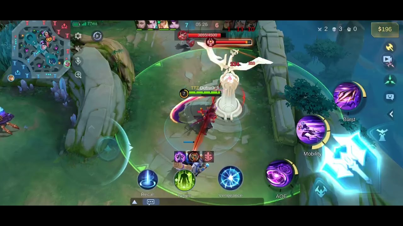 Dyrroth semi tank late game build in the Exp lane.