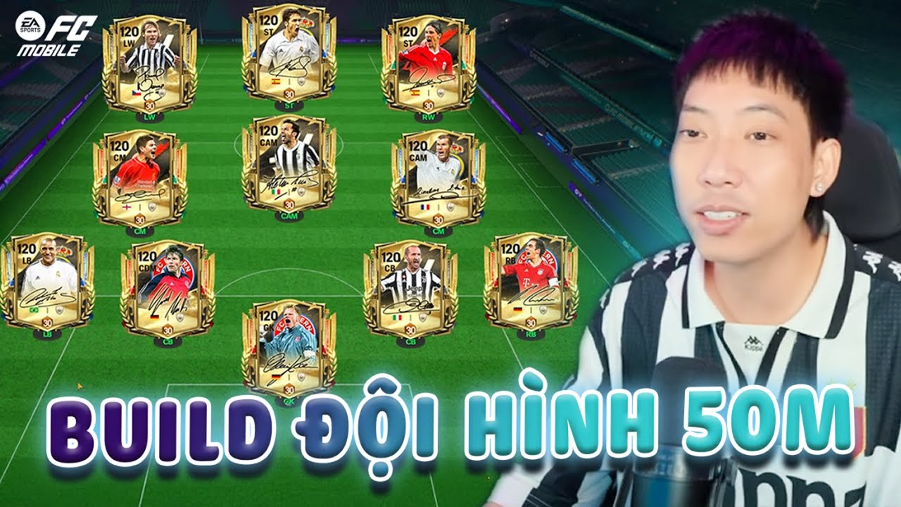 (FC Mobile) QNT tất tay vung 50M để sở hữu đội hình Full Chữ Kí các huyền thoại.