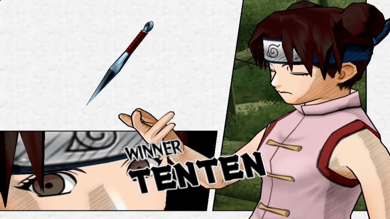 Tenten vs shikamaru:Naruto ultimate ninja 2
