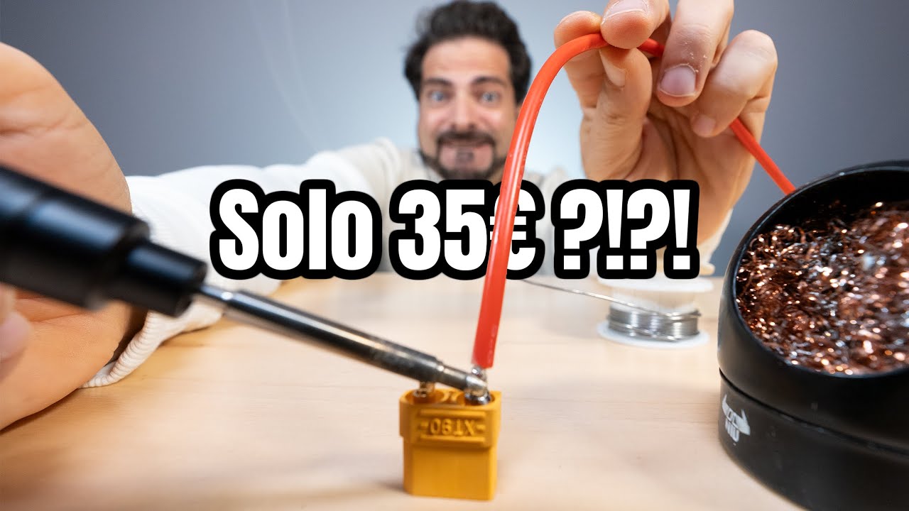 Costa solo 35€ ma è un MOSTRO! Saldatore a Stagno PTS200 V2 100W USB-C+Q.C+DC