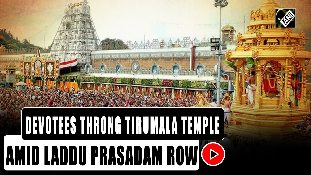 Tirupati: Devotees Flock to Tirumala Temple Amid Laddu Prasadam Controversy