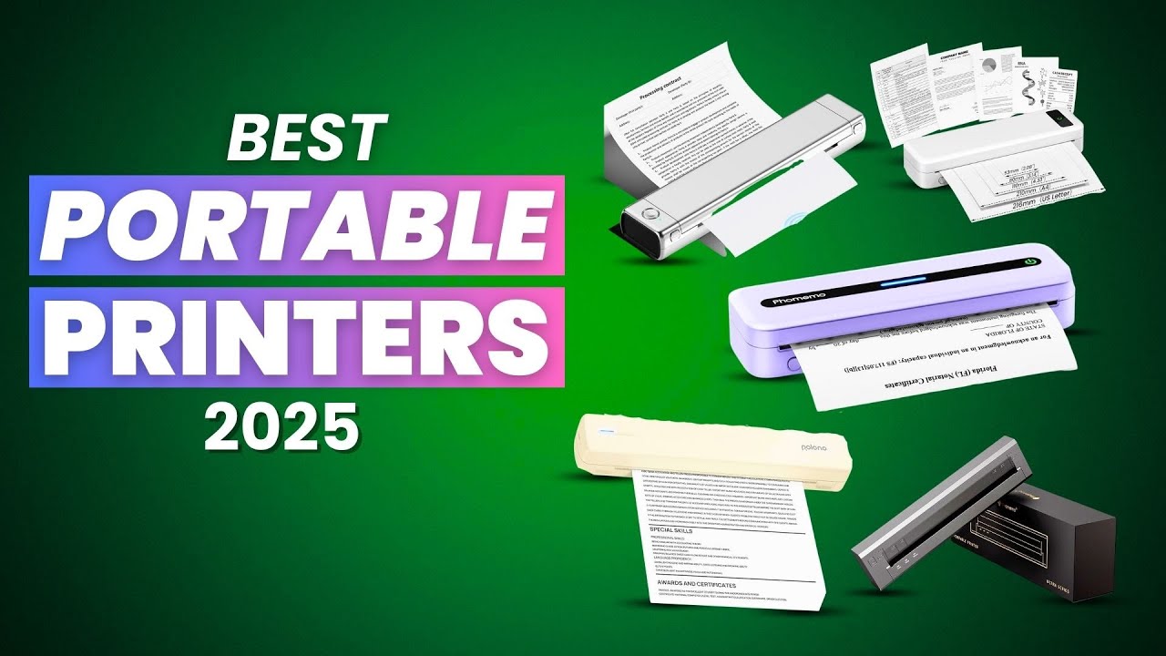 ✅ Top 5 Portable Printers of 2025 (Tested & Reviewed) - Inkless, Bluetooth & More!