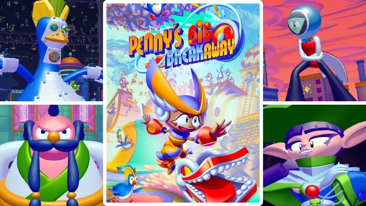 Penny's Big Breakaway ALL BOSSES with Cutscenes + Ending