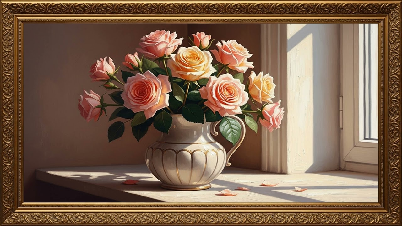 Beautiful Rose Still-Life Canvas | Elegant Artistic Display