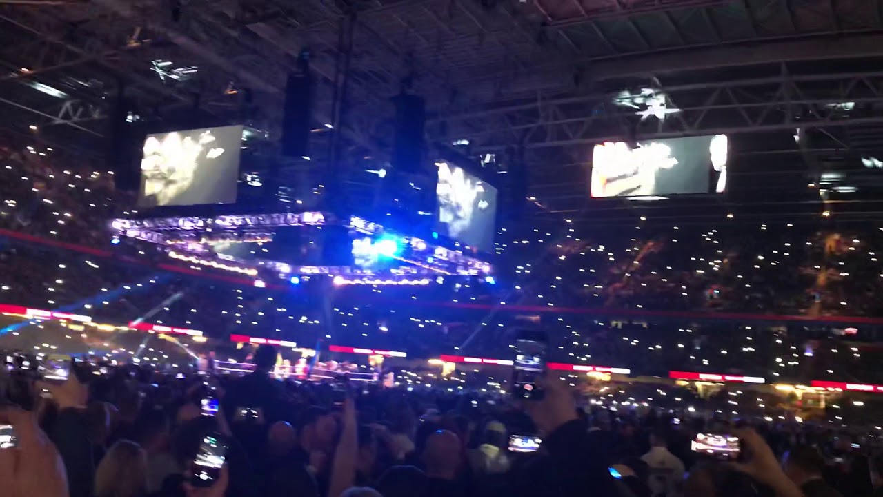 Anthony Joshua vs Joseph Parker - Parker’s Entrance- Principality Stadium Cardiff Wales 31 March 18