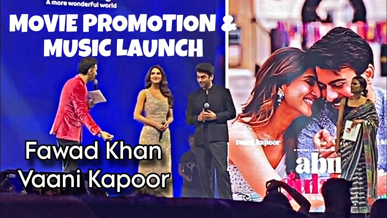 Fawad Khan, Vaani Kapoor, Amit Trivedi at ABIR GULAAL Music Launch Event DUBAI #globalvillage #dubai