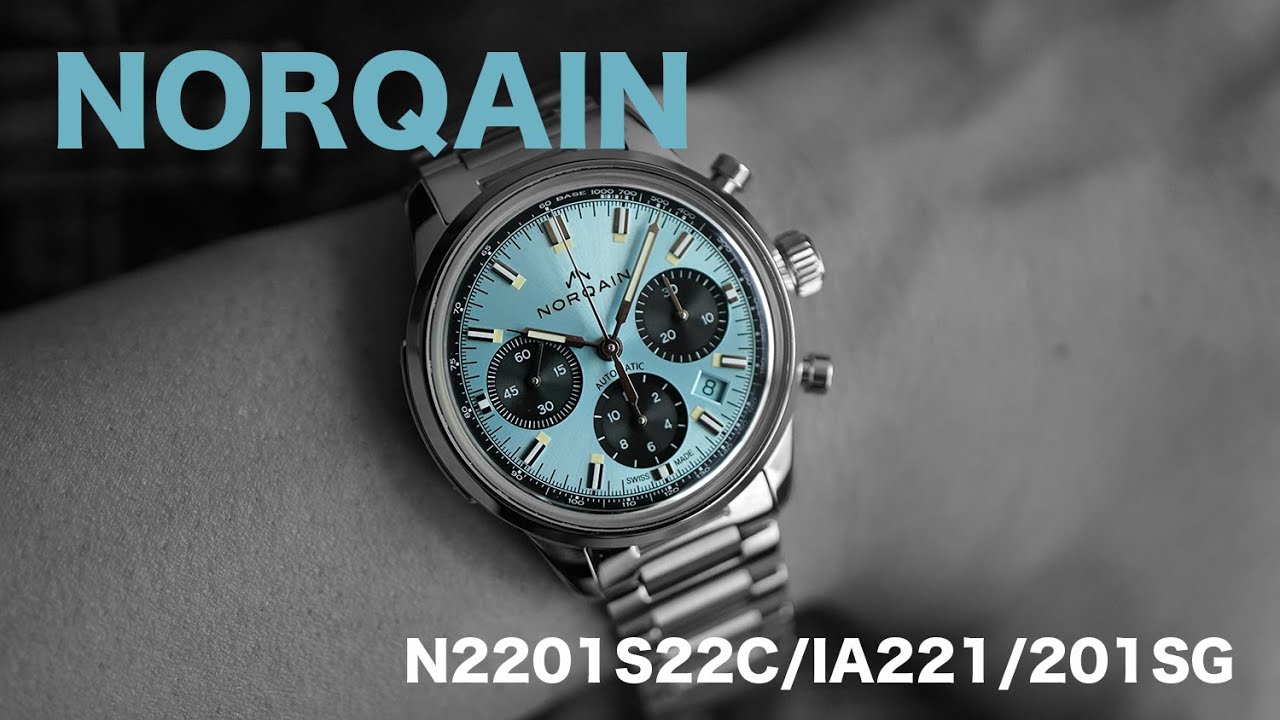 ノルケイン N2201S22CIA221201SG【アイスブルー文字盤 機械式腕時計 クロノグラフ】
