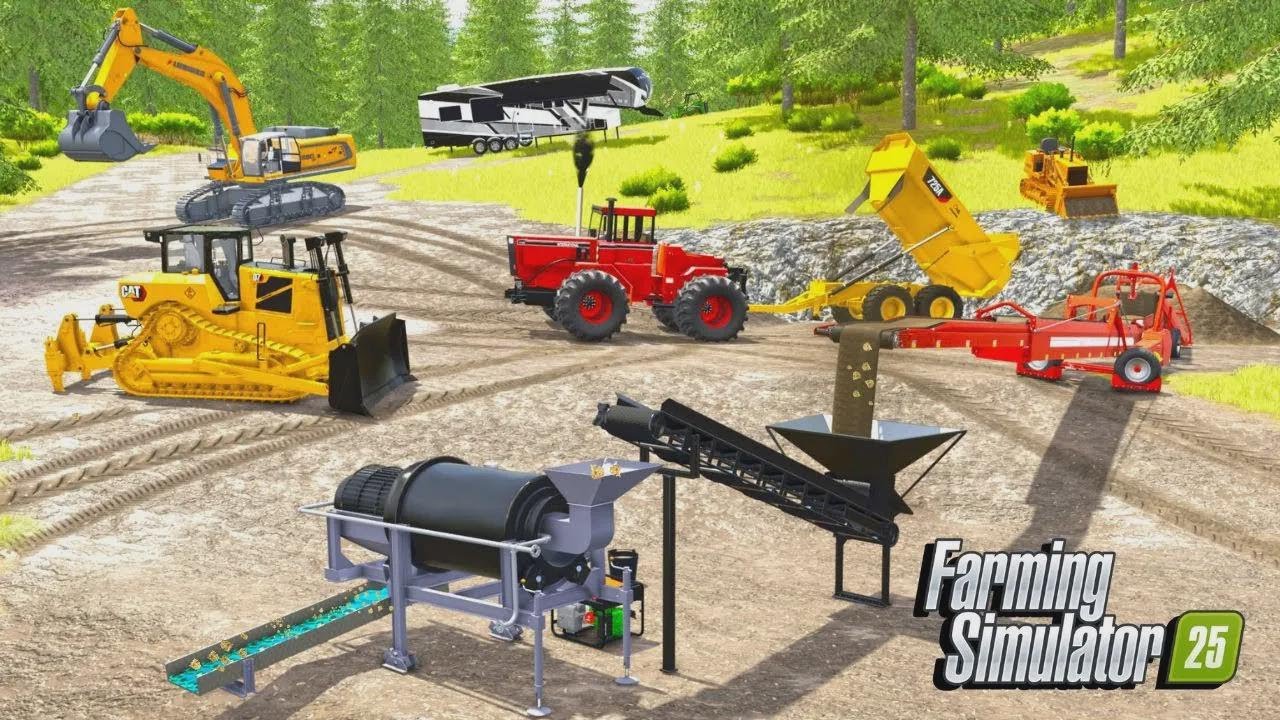 Comecei a fabricar Barras de Ouro! (Mina do Pobre) | Farming Simulator 25