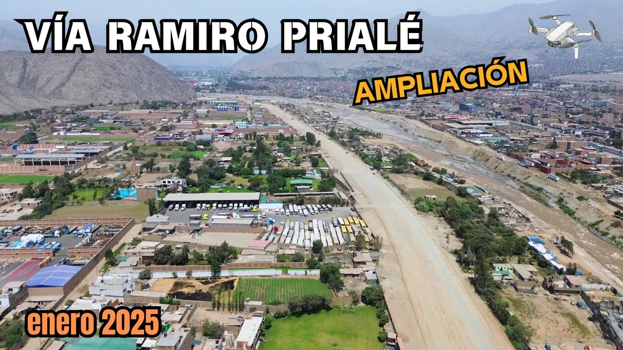 Nuevas vistas aéreas de la Vía Ramiro Prialé | De Carapongo a Ñaña | ¡Casi pierdo el dron!