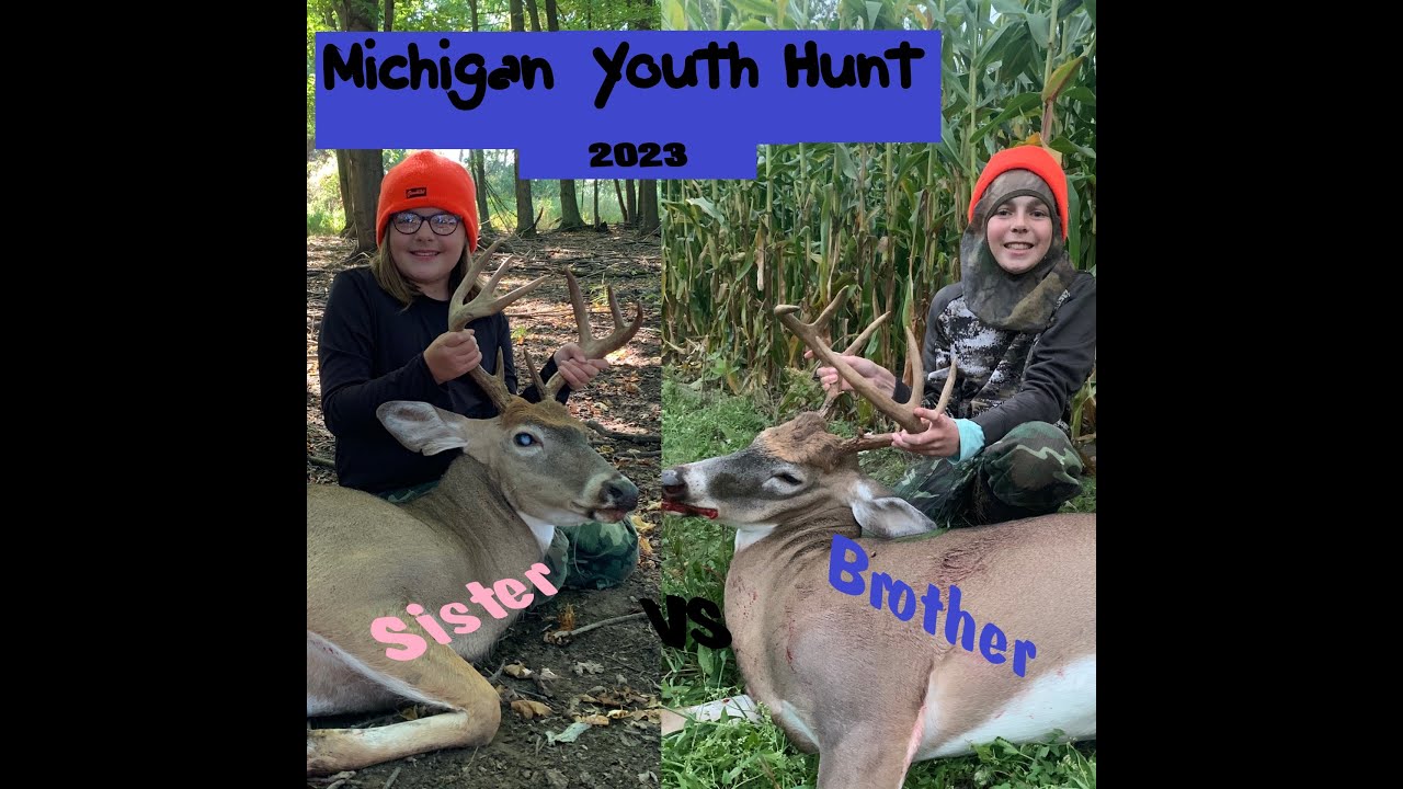 2 Bucks Down!!! 2023 Michigan Youth Hunt!!!