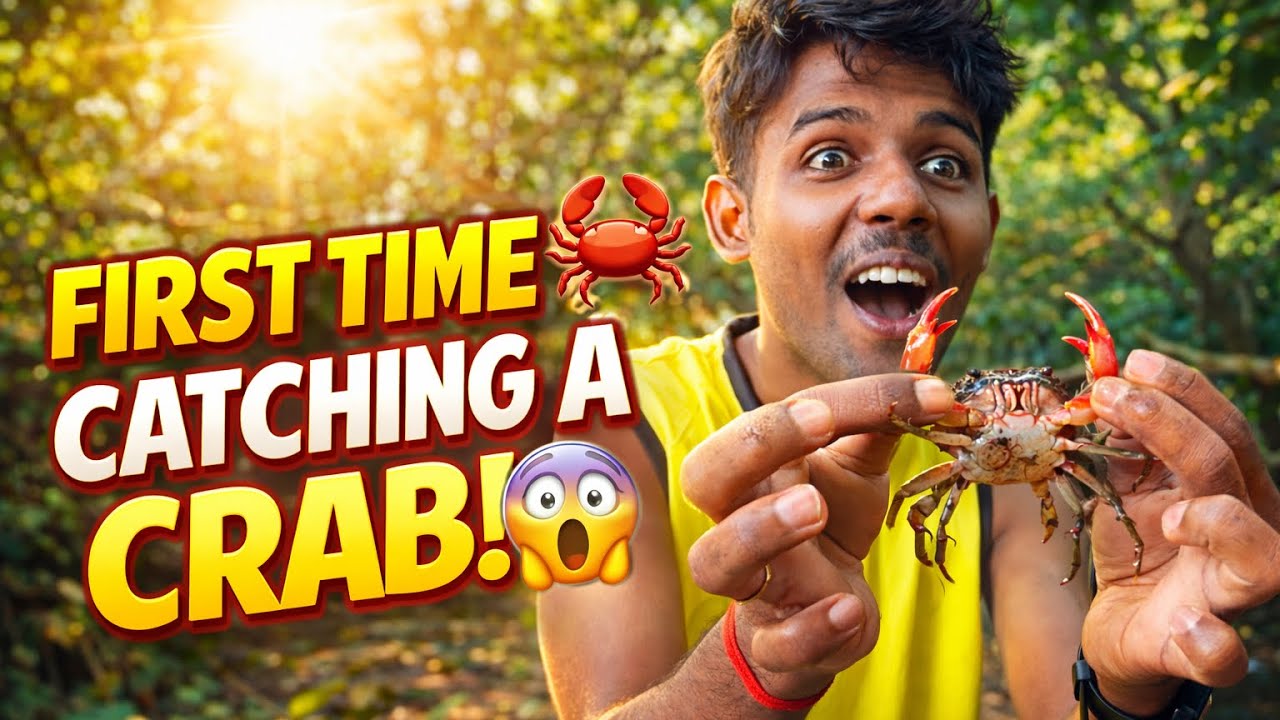 Dost ne pehli bar pakda Haath mein crab 😮