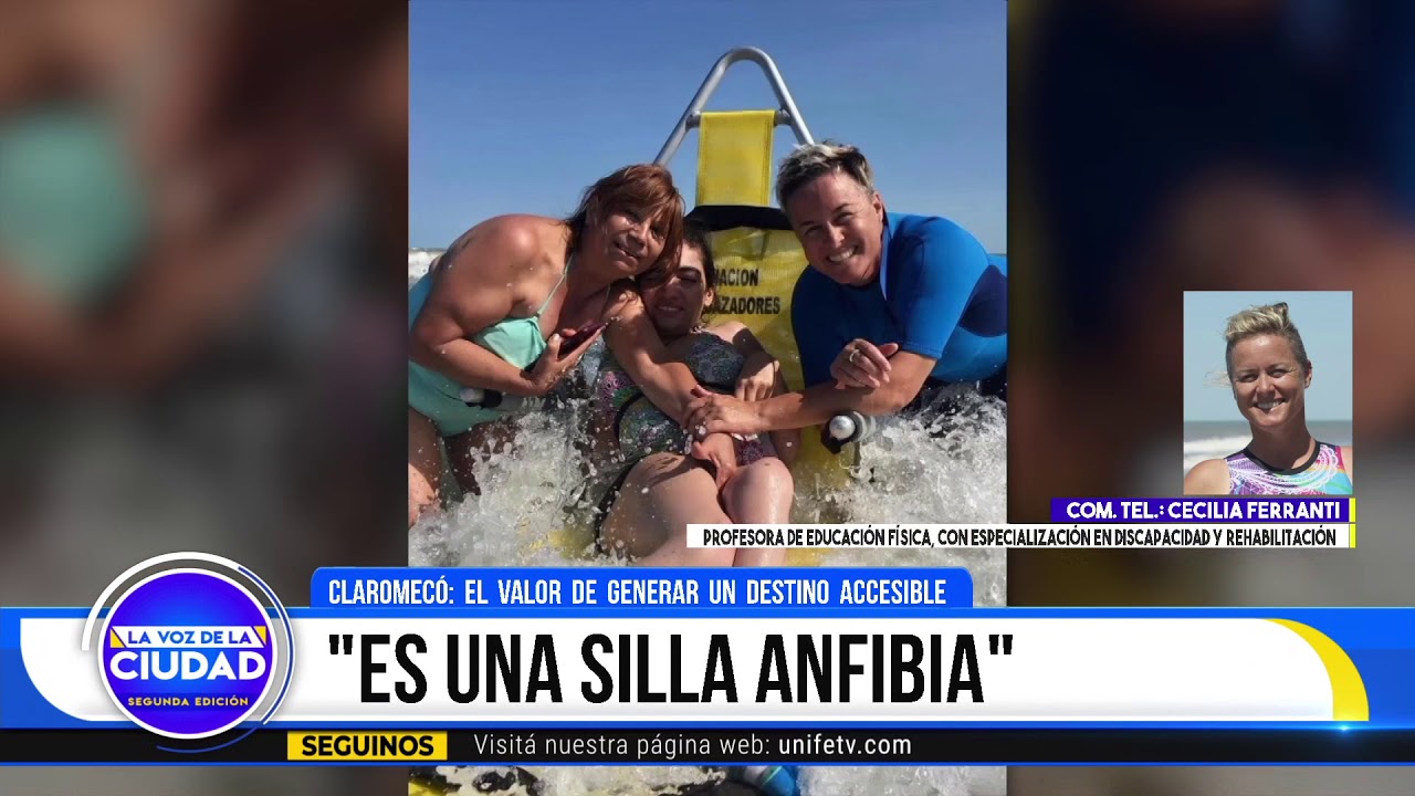 #LVC2 - Claromecó: un parador playero implementa sillas anfibias para las personas con discapacidad