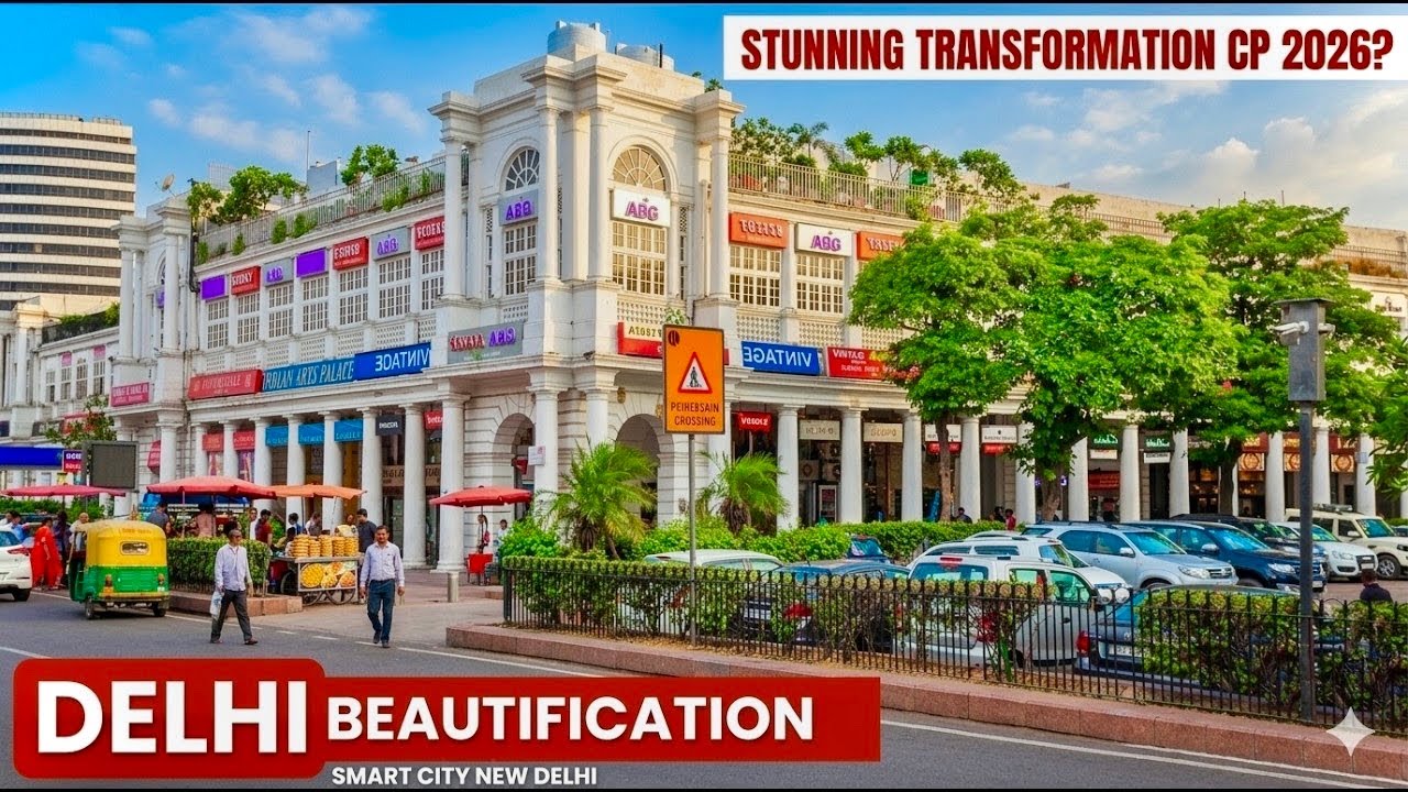 Delhi Beautification 2026 🇮🇳 | You Won&rsquo;t Believe CP Now 😳 Stunning Connaught Place Transformation!