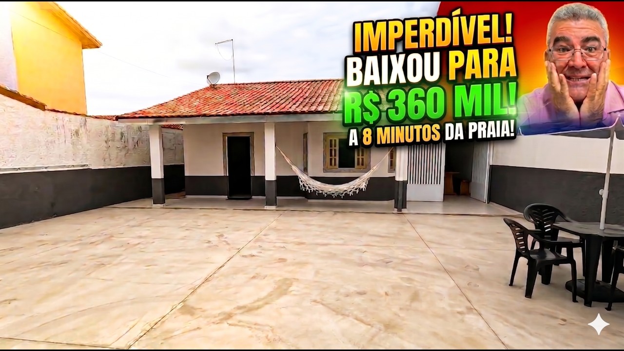 Casa a 8 minutos do mar em Itanhaém Litoral Sul de São Paulo por R$ 430 mil