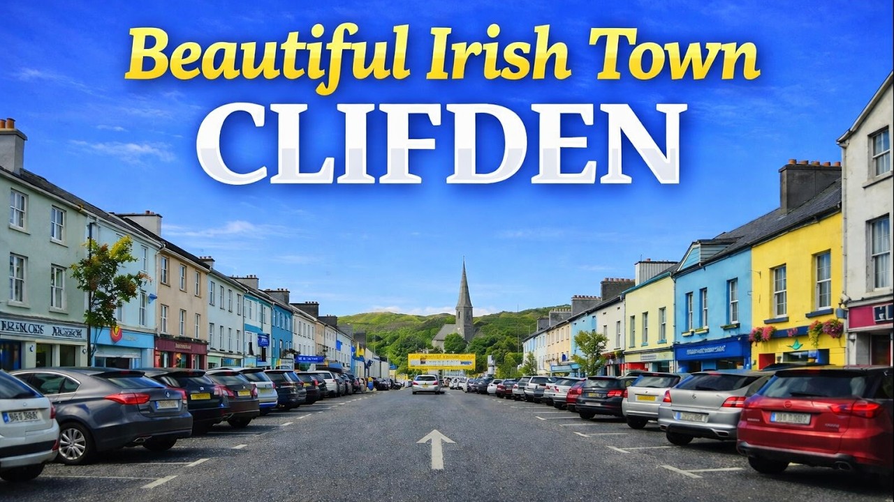 4K Scenic Drive – Clifden | Beautiful Irish Town Roads & Upbeat Celtic Music