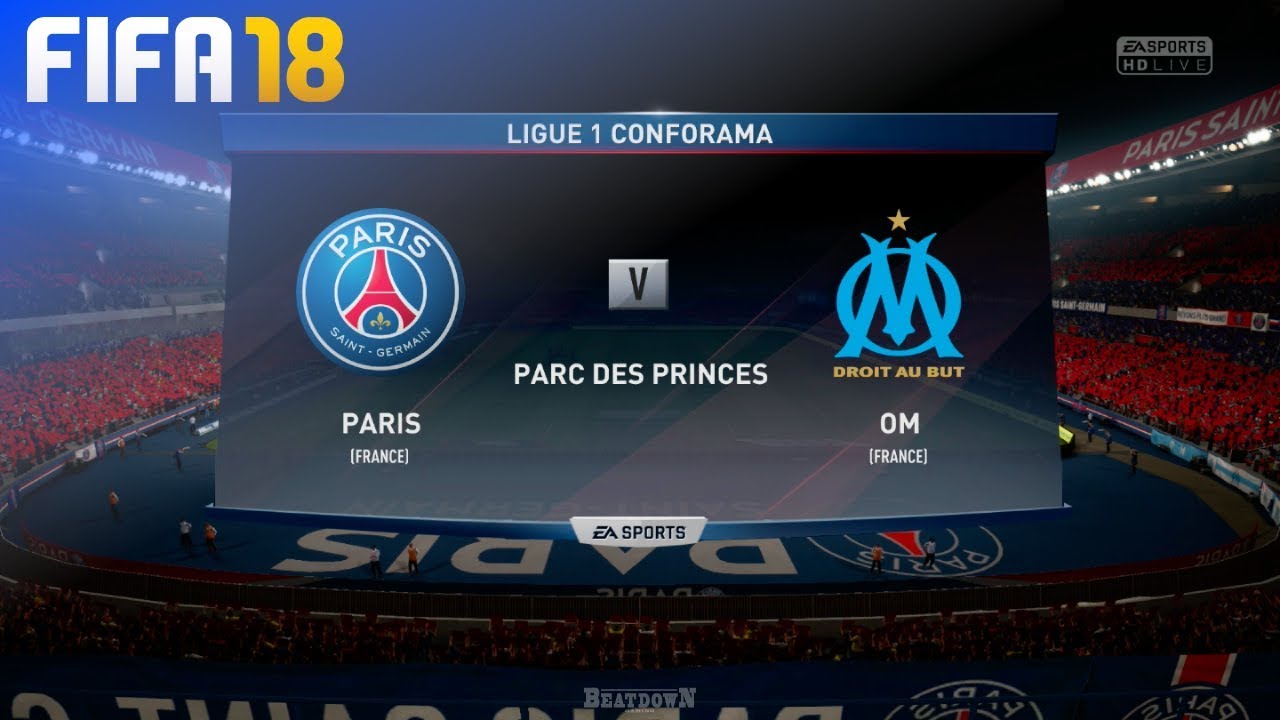 FIFA 18 - Paris Saint Germain vs. Olympique de Marseille @ Parc des Princes