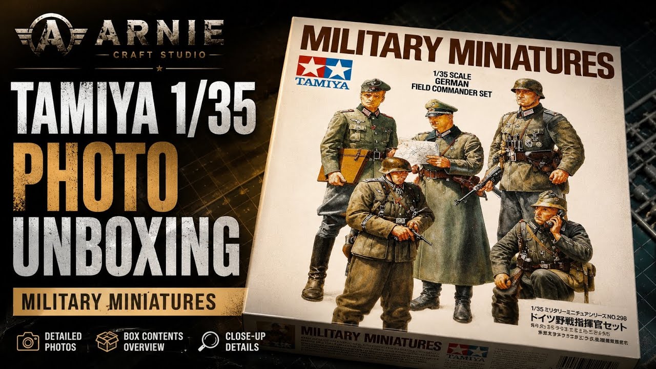 TAMIYA 1/35 German Field Commander Set Unboxing
