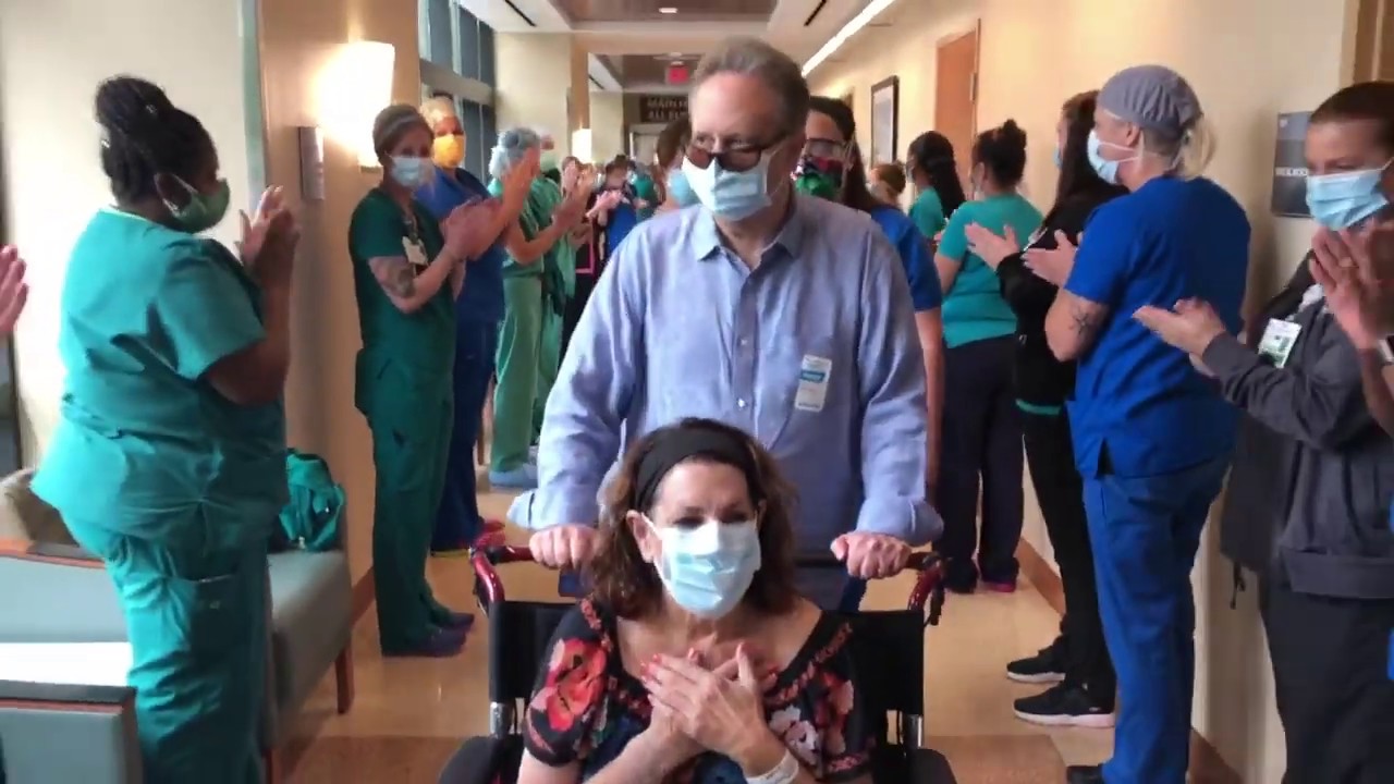 St. Anthony’s Hospital Cheers for Discharge of COVID-19 Patient