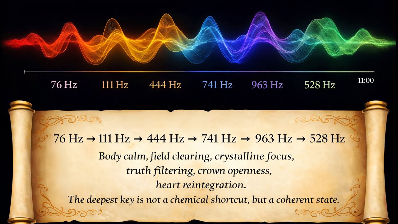 76 HZ | 111 HZ | 444 HZ | 741 HZ | 963 HZ | 528 HZ