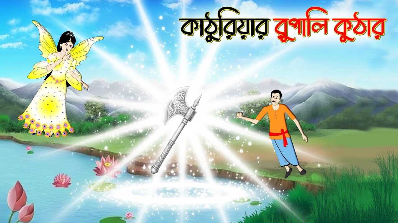কাঠুরিয়ার রুপালী কুঠার | Bengali Fairy Tales Cartoon | Rupkothar Golpo | Thakumar Jhuli
