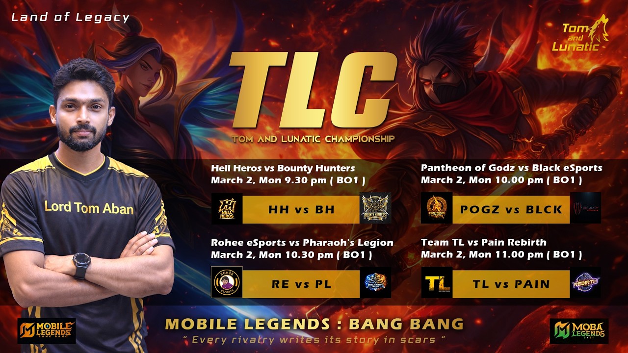 🛑Land of Legacy | TL Championship | TLC187 to 190 | MOBA Legends Tamil