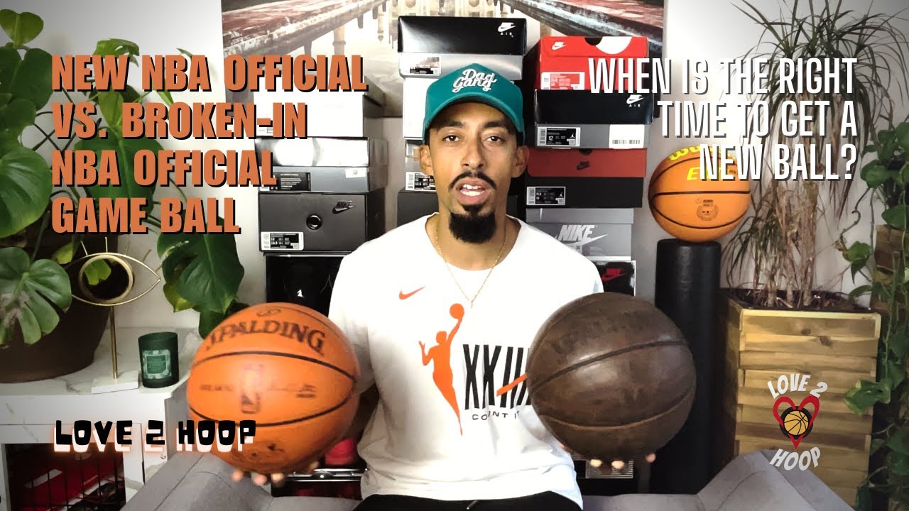 Leather Basketball Evolution: New Spalding vs. Worn-in Spalding Comparison