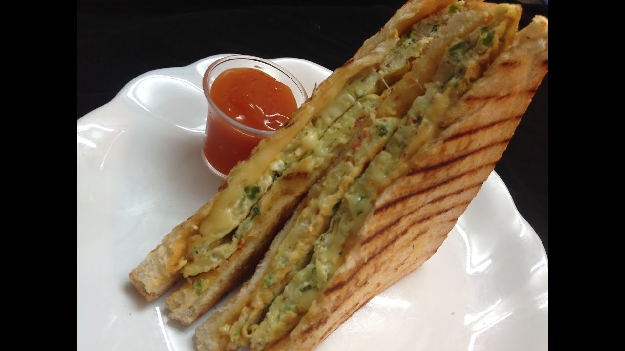 Omelette Sandwich--Cheesy Omelette  Sandwich