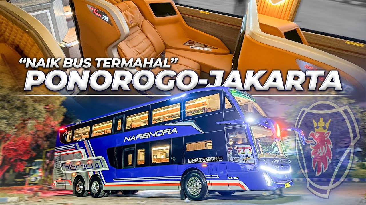 BUS RASA PRIVATE JET ‼️ Trip Narendra Double Decker Jetbus 5 Ponorogo Jakarta