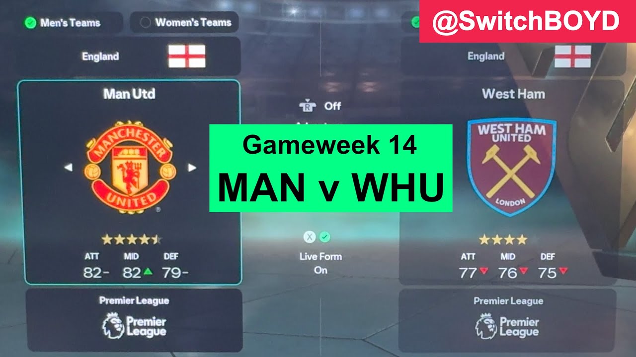 🔴LIVE  MAN vs WHU - Premier League 2025/26 | SwitchBOYD