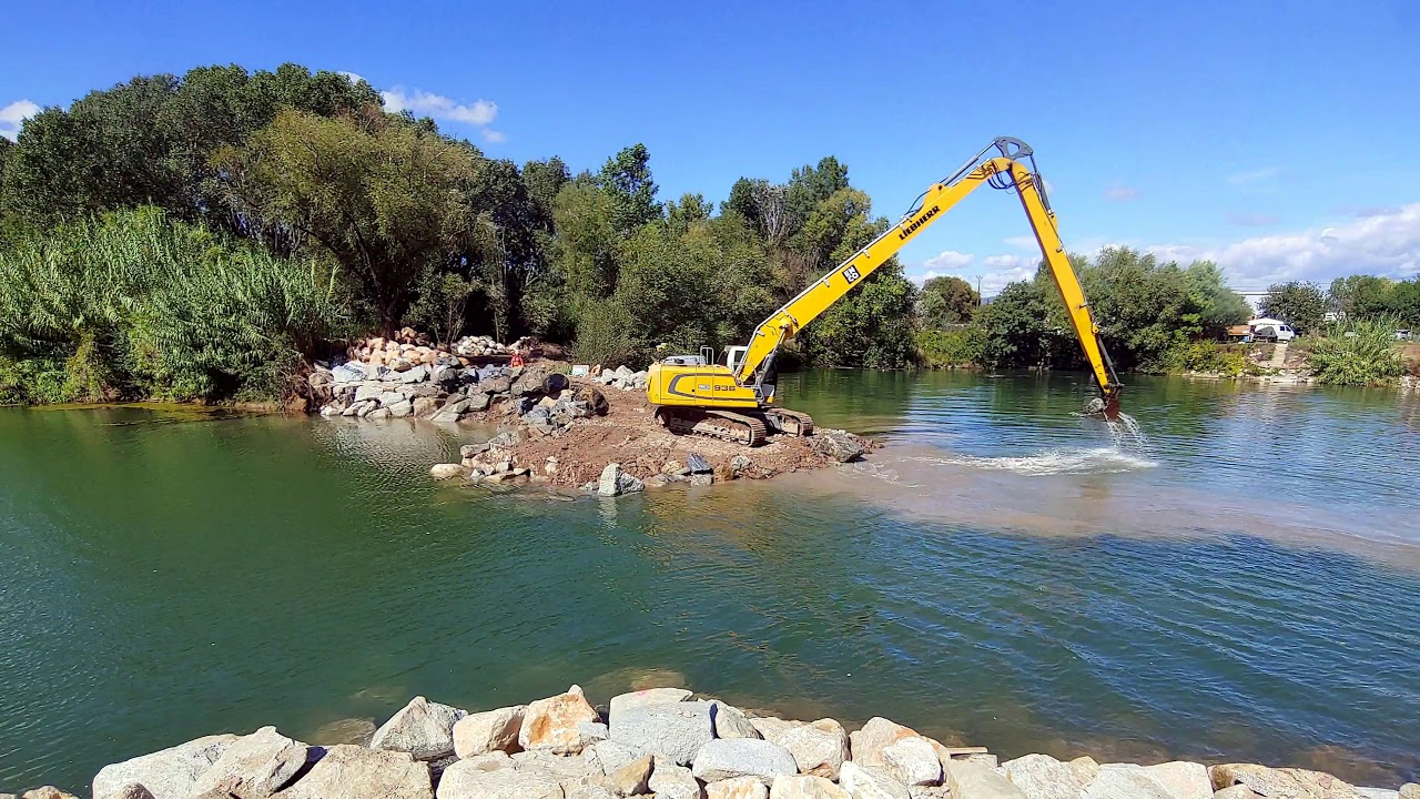 Timelapse - Travaux de suppression du seuil du moulin des Iscles