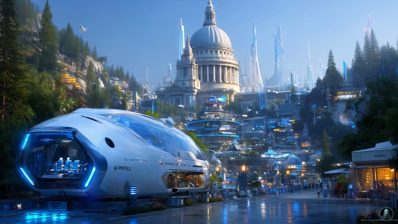 London in 2526 - Future Sci-fi City (4K)