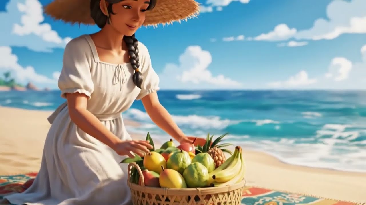 Simple Island Living | Peaceful Ocean Village Life | Ghibli Style ASMR Nature Animation #ghibli